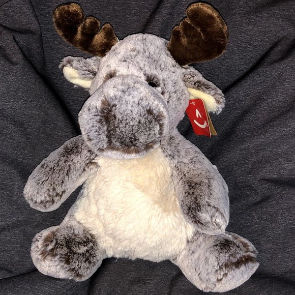 New Aurora 12" Sweet & Softer Milo the Moose Stuffed Animal ~ Soft Plush Toy - Picture 1 of 6